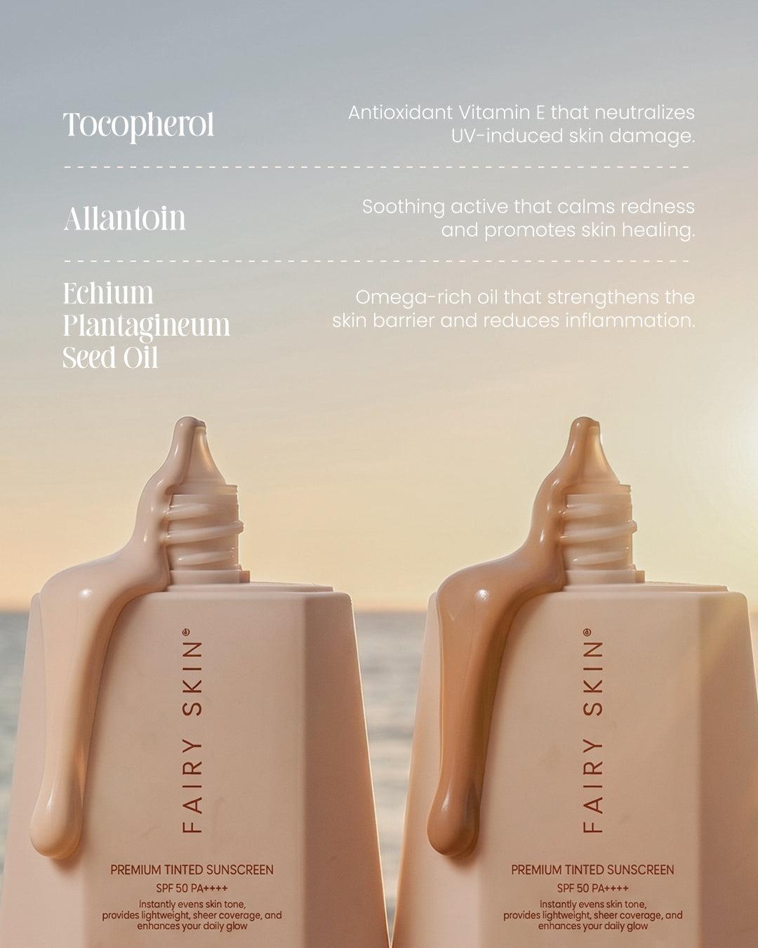 Fairy Skin Premium Tinted Sunscreen SPF50 PA